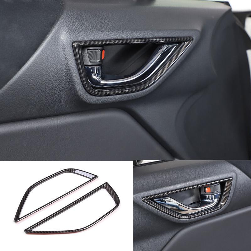 ABS Carbon Fiber Inner Door Handle Bowl Trim for Toyota GR86/ for Subaru BRZ 2022-23