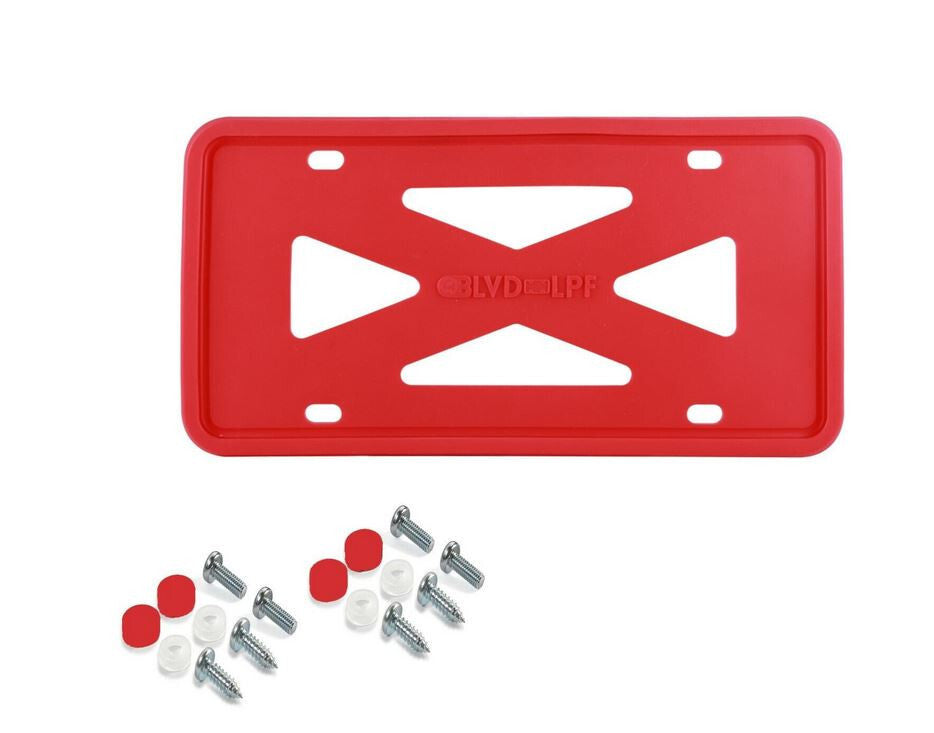 1 piece of red silicone car license plate frame cover cap for trunk suitable for Chevrolet