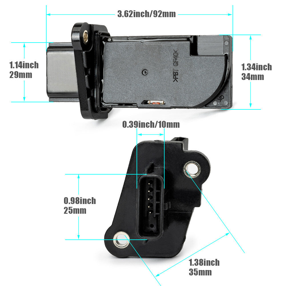 Mass Air Flow Sensor MAF for Nissan Altima for Nissan Sentra 2.5L 1.8L 13-2016 2015