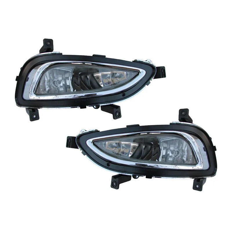 2Pcs Front Bumper Fog Lamp Daytime Running Light for Hyundai Azera 2011-2014