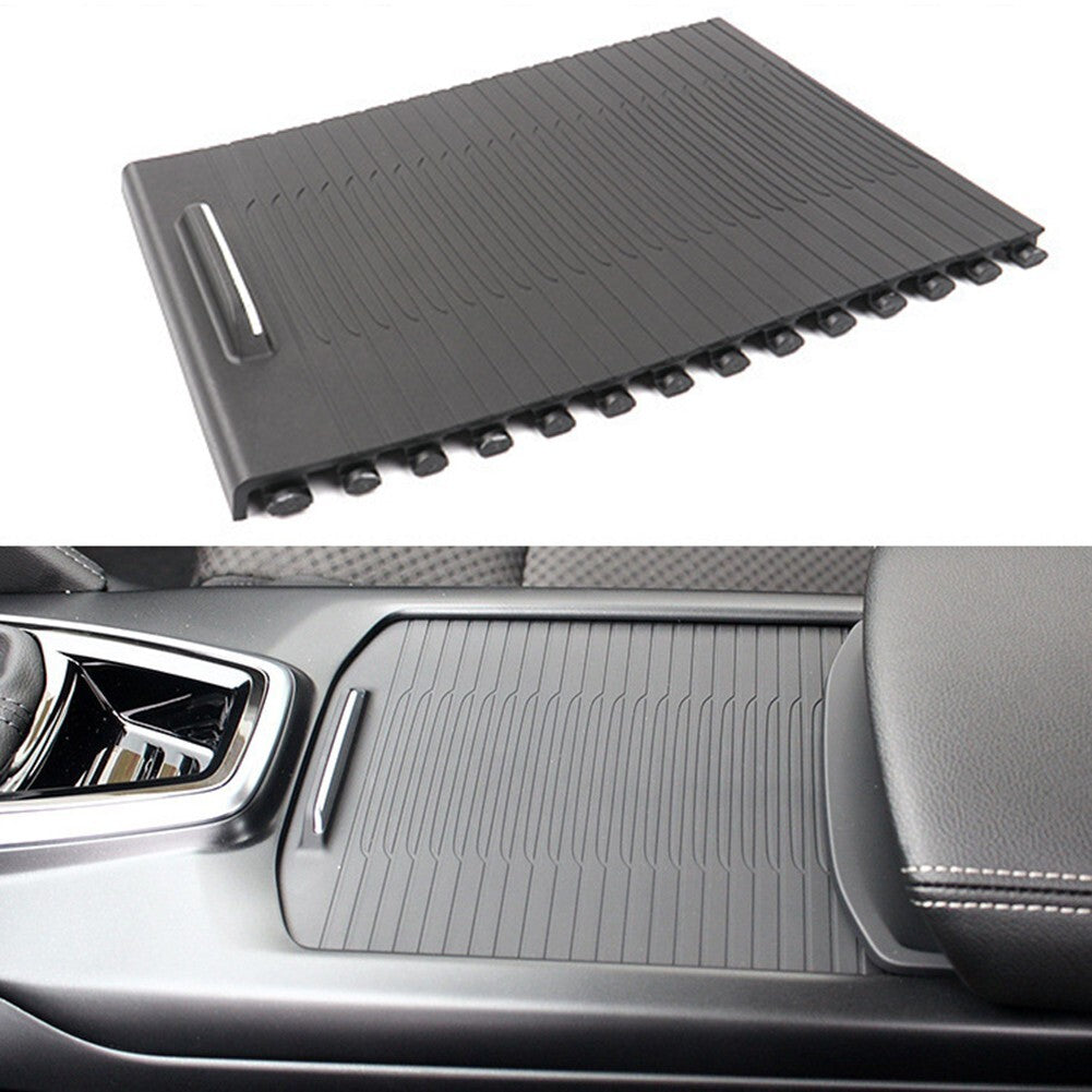 Black For Koleos 16-19 Center Console Roller Blind Cover Rolling Shutter