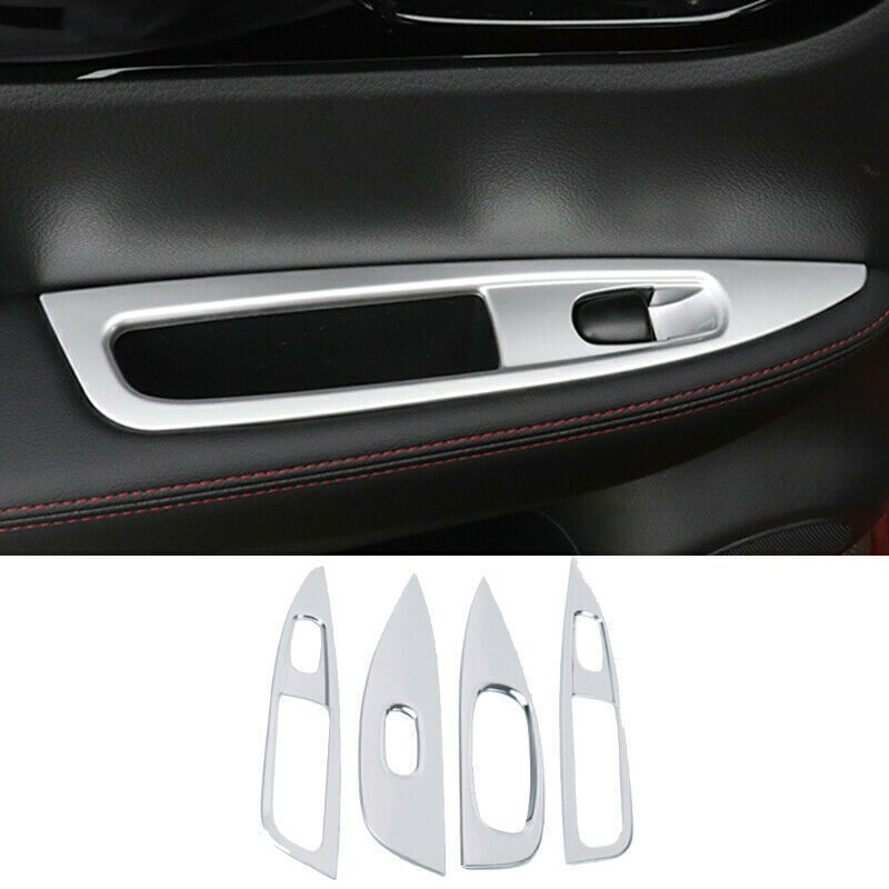 for Nissan Rogue Sport 17-22 Silver Window Lock Lift Switch Button Panel Trim 4X