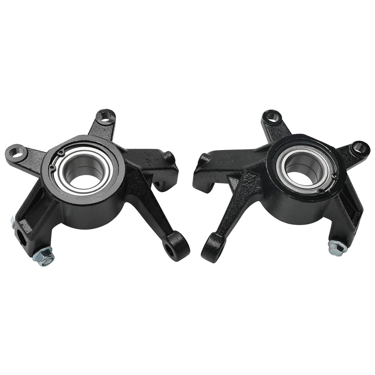 Front-wheel drive steering joint spindle suitable for DIY 4WD go-karts, all-terrain vehicles, and four-wheeled vehicles.