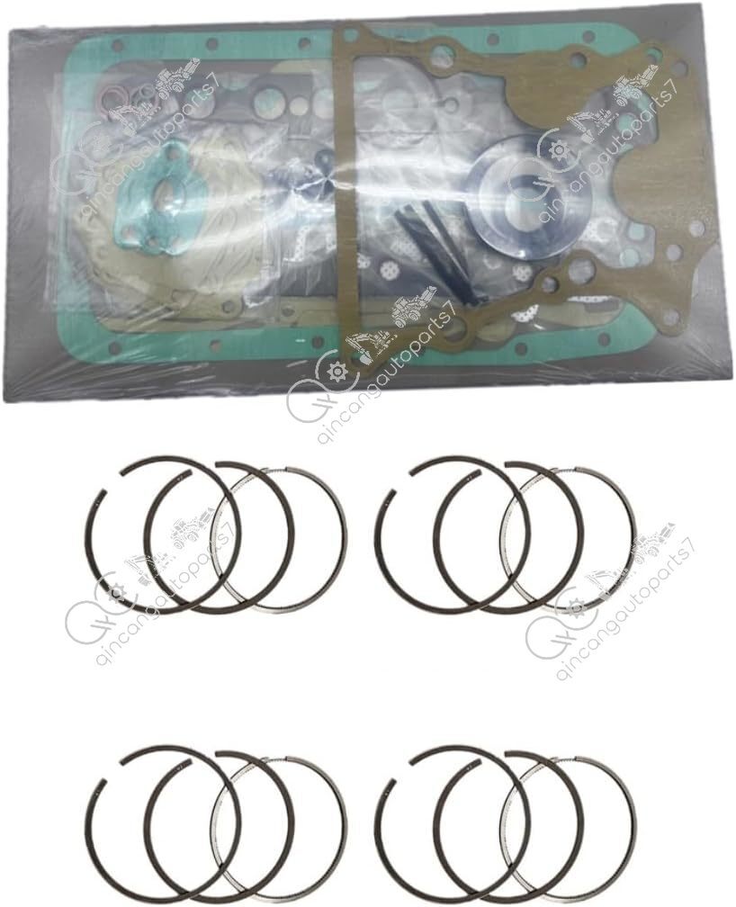 4D92 Full Gasket Kit+Piston Rings 6140-31-2040 for Komatsu Engine D20P D20S D21A