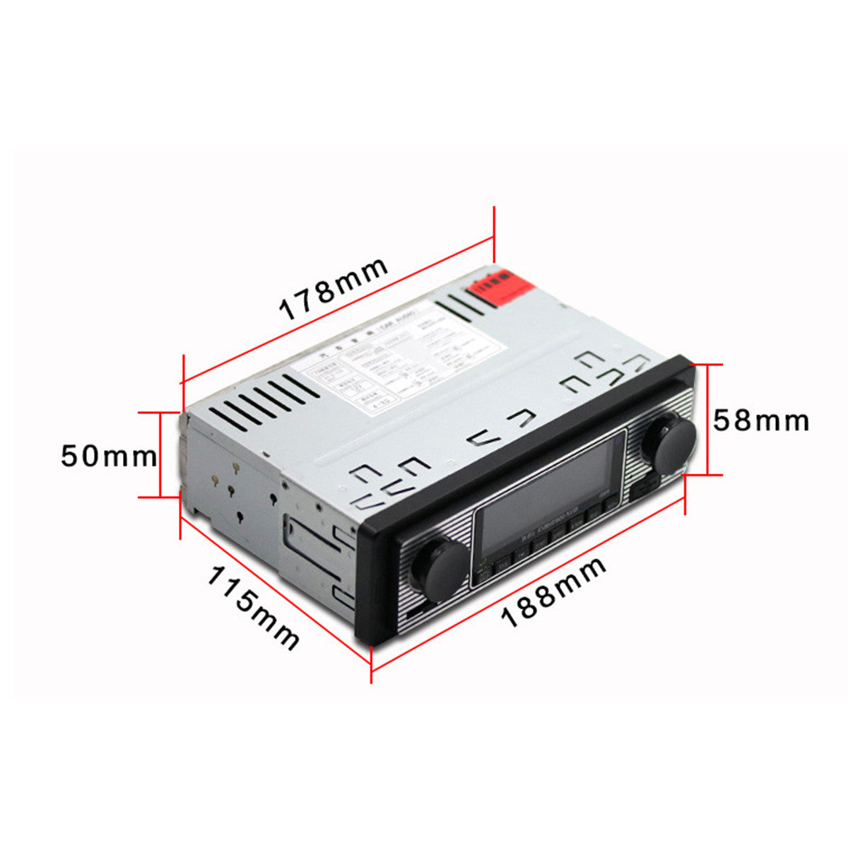 Bluetooth Car In-dash MP3 Stereo Radio Player FM USB/SD/AUX Remote Control