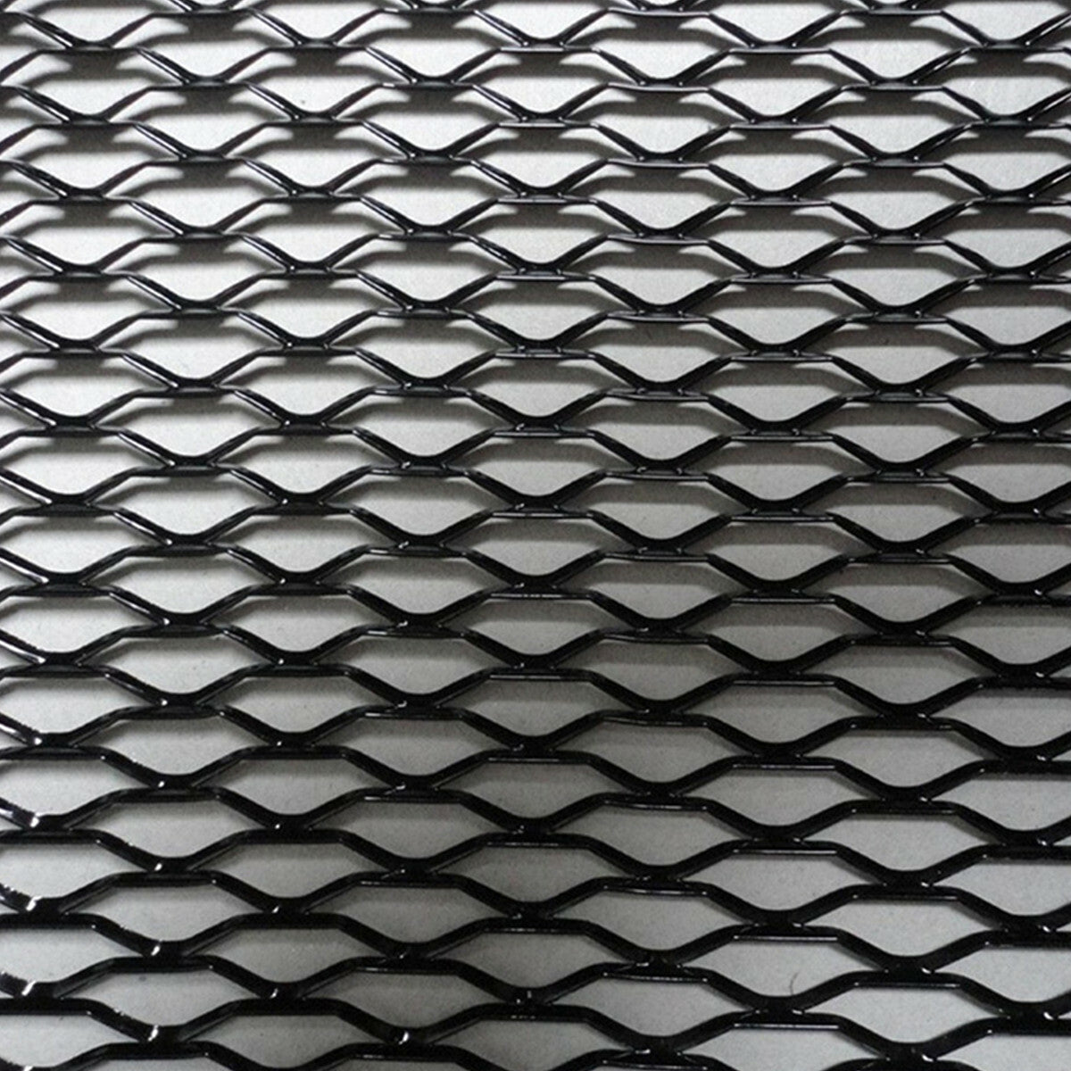Hexagonal Mesh Grille Net Section Black Aluminum For Car Bumper Fender Body Kit