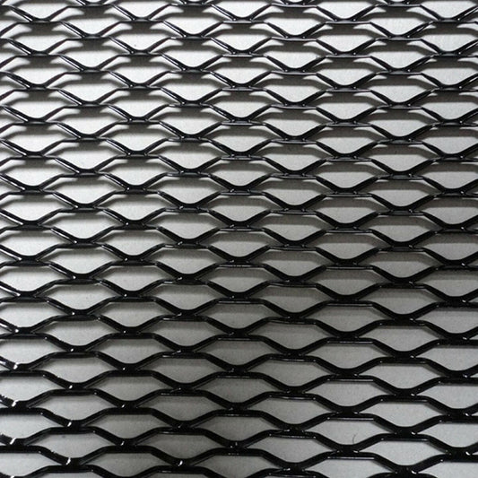 Hexagonal Mesh Grille Net Section Black Aluminum For Car Bumper Fender Body Kit