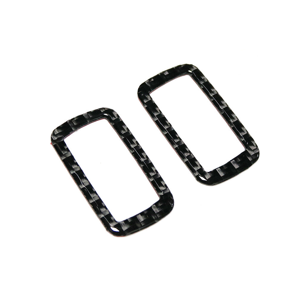 2Pcs Carbon Fiber Rear Window Buttons Panel Trim for Dodge Journey 2009-2010 SXT
