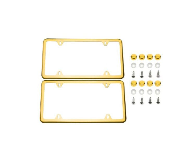 Car license plate frame cover cap trunk gold plating suitable for Genesis