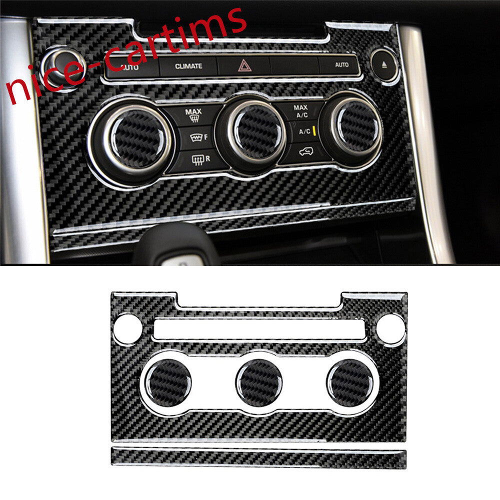 Carbon Fiber Central Air Condition Switch Cover For LR for Range Rover Sport 2014-17