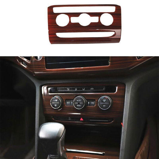 for VW Teramont Atlas 2018-23 Central Console Wood Grain AC Switch Panel Trim 1P
