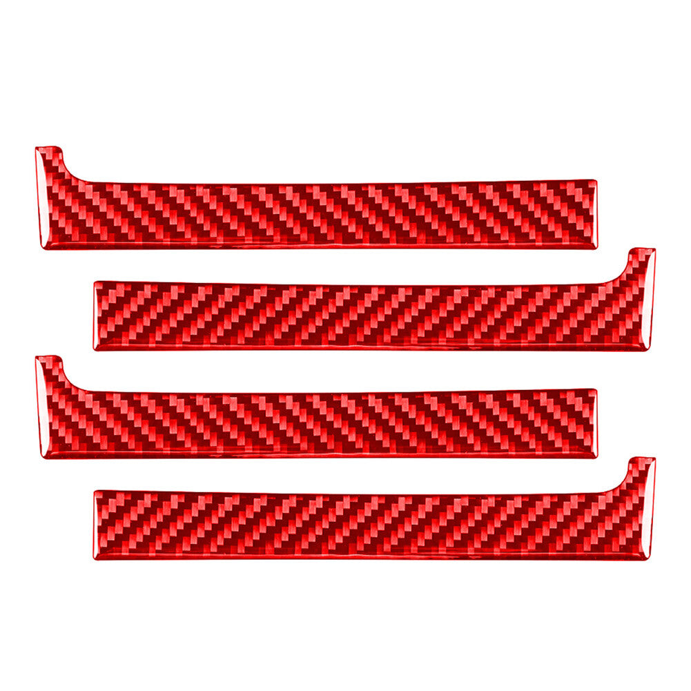4x Carbon Fiber Interior Door Handle Panel Cover Trim Fit for Toyota Tundra 2014-21