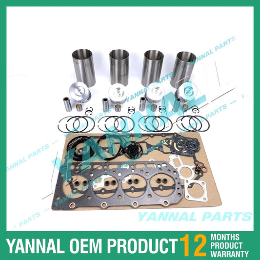 4TNA78 Overhaul and Rebuild Kit with Complete Gaskets for Yanmar Diesel Engines