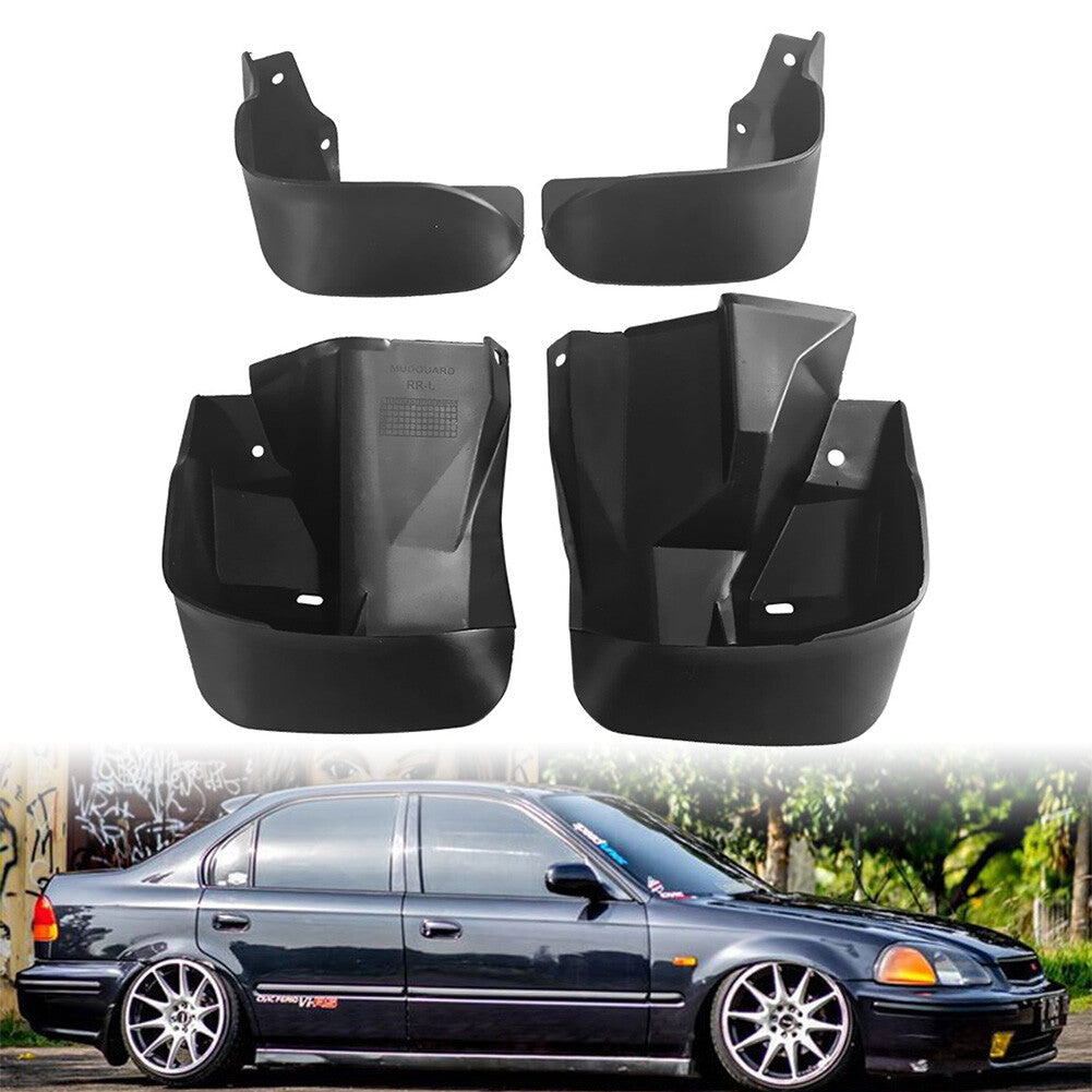 Front RearSplash Guards Mud Flaps Mudguardfor Honda for Civic Sedan1996-00