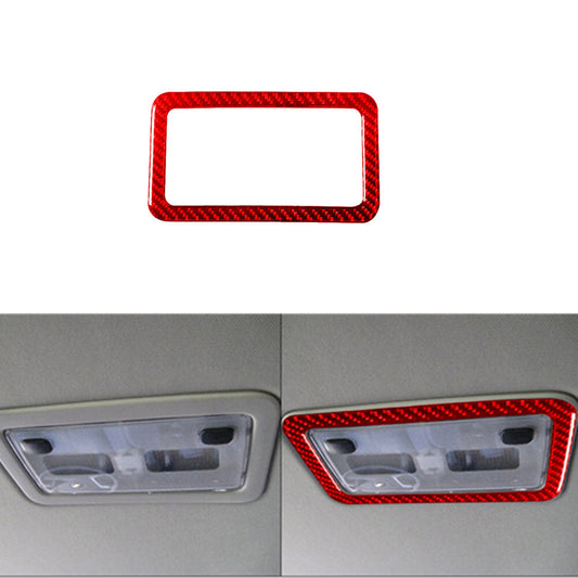Red Carbon Fiber Rear Overhead Light Cover Trim For Silverado/tahoe/ for sierra 07-14