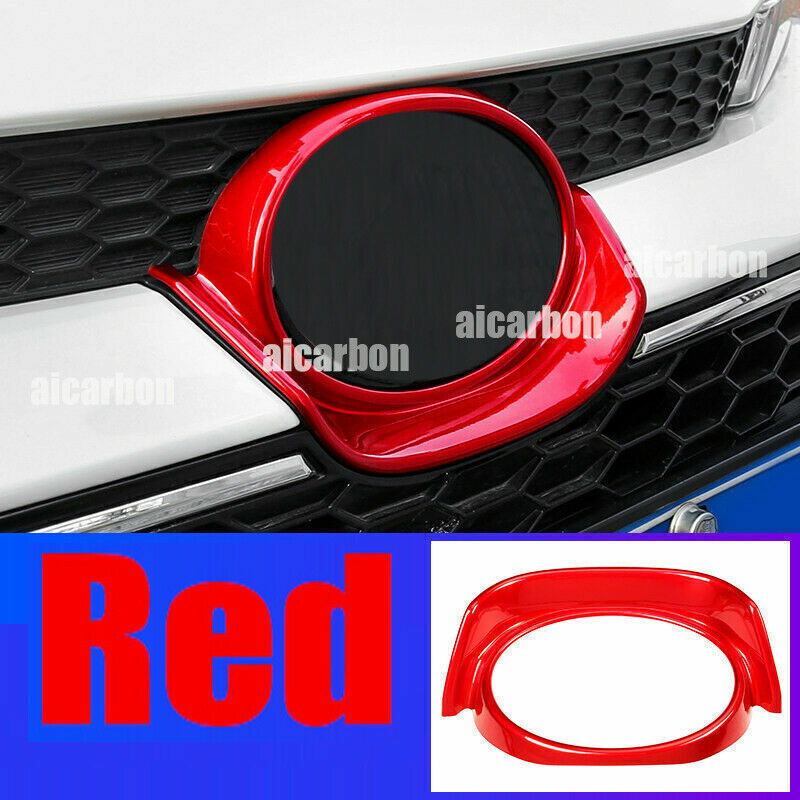 for Toyota for Corolla Sedan 2019-23 Gloss Red Front Grille Emblem Frame Cover Trim