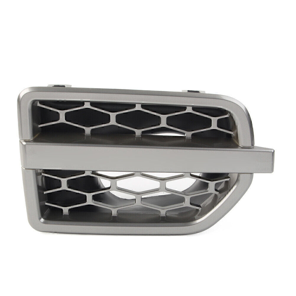 Gray Front Grille Air Intake Fender Vent Grill for Land Rover LR4 2010-16 Right