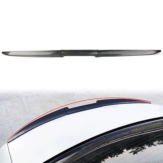 Carbon Fiber Car Rear Wing Lip Spoiler Tail Trunk Roof Trim Universal