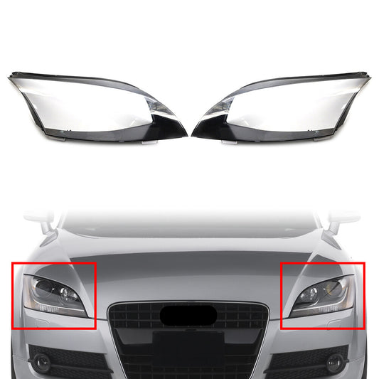 2x Car Headlight Lens Lampshade Indicator Lamp Cover for Audi TT Roadster 08-14