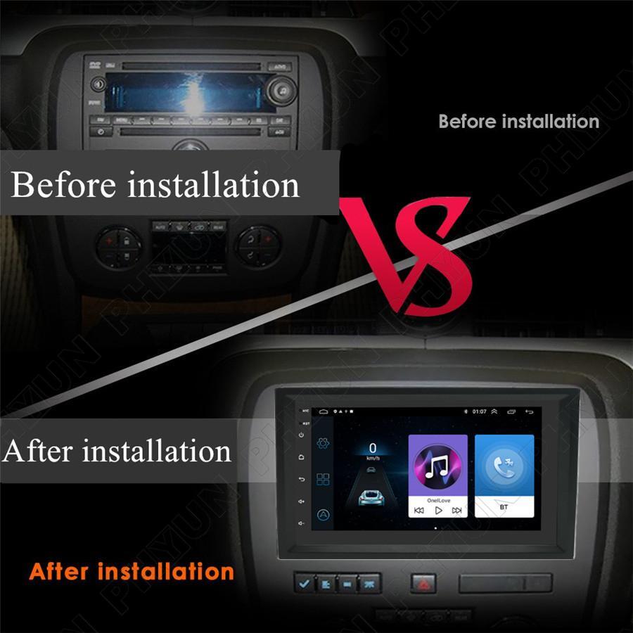 7 Stereo Radio BT GPS Nav Head Unit For 07-14 Chevy Silverado 1500 2500 3500 HD