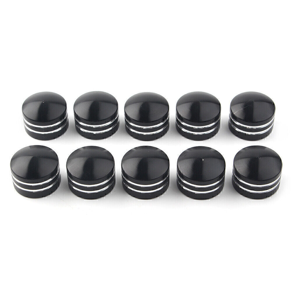 10x 9mm Inner Schrauben Motor Bolt Topper Cover for Harley Black Motorcycle