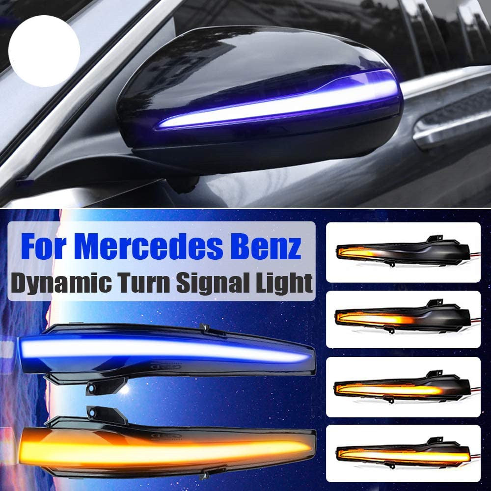 Dynamic LED side mirror turn signals are available for the for Mercedes-Benz W Series W205.