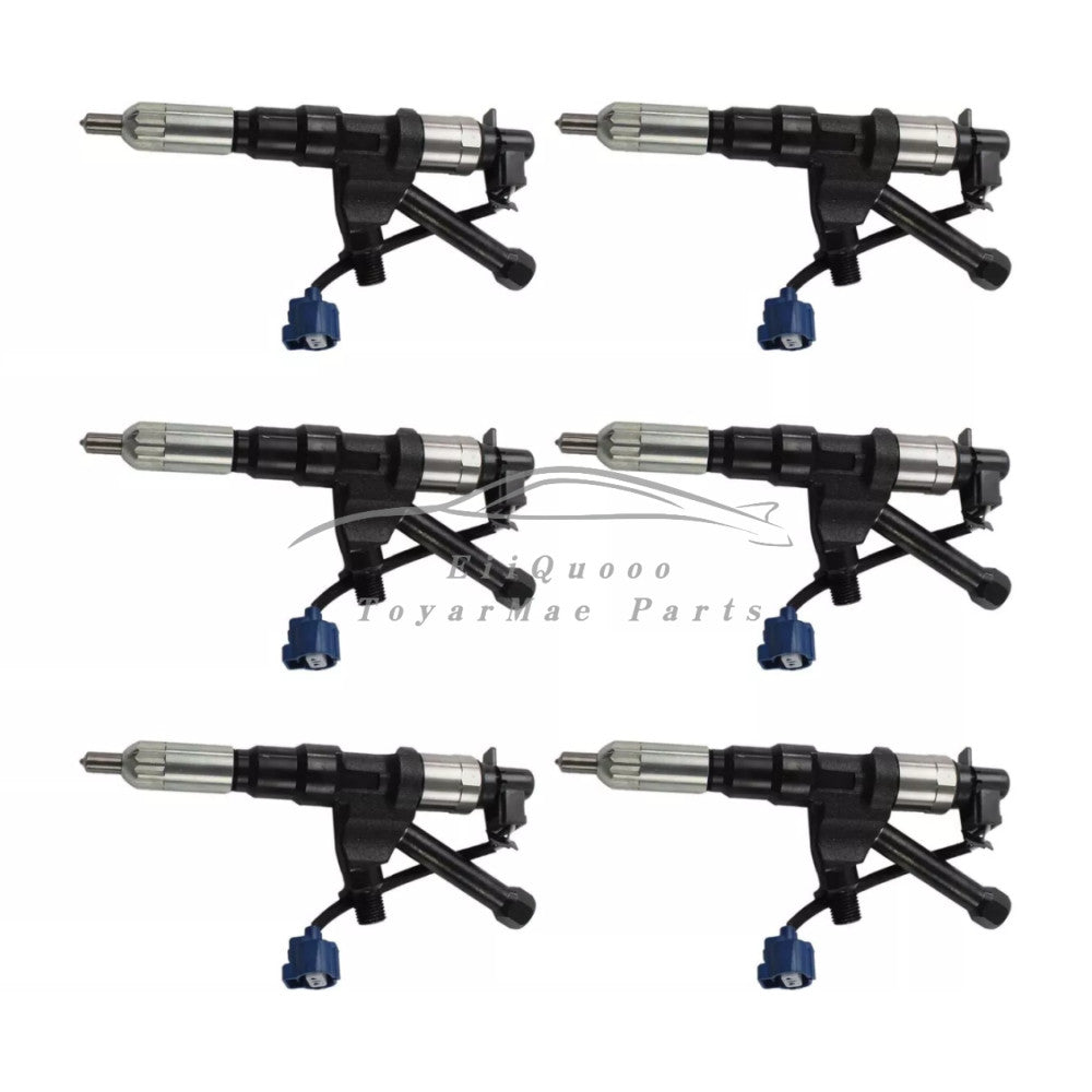 6 pieces 23910-1252 0950005212 Fuel Injector for Hino P11C Engine Kobelco SK450