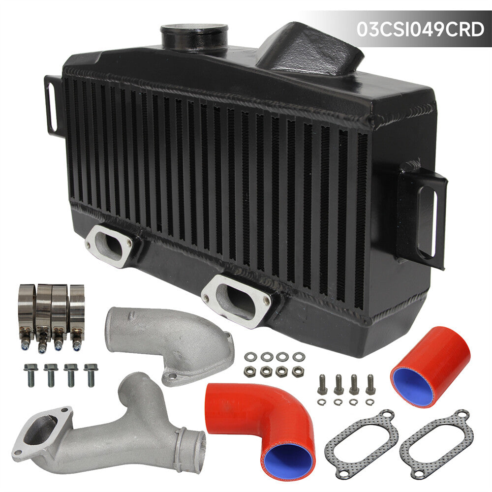 Top Mount Intercooler Kit Y Pipe For 2008+ for Subaru WRX STI EJ257 EJ255 2.5L Red