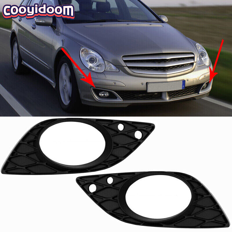 A new pair of front fog light bezels are available for 2006-2010 for Mercedes-Benz R350 MB1039179.