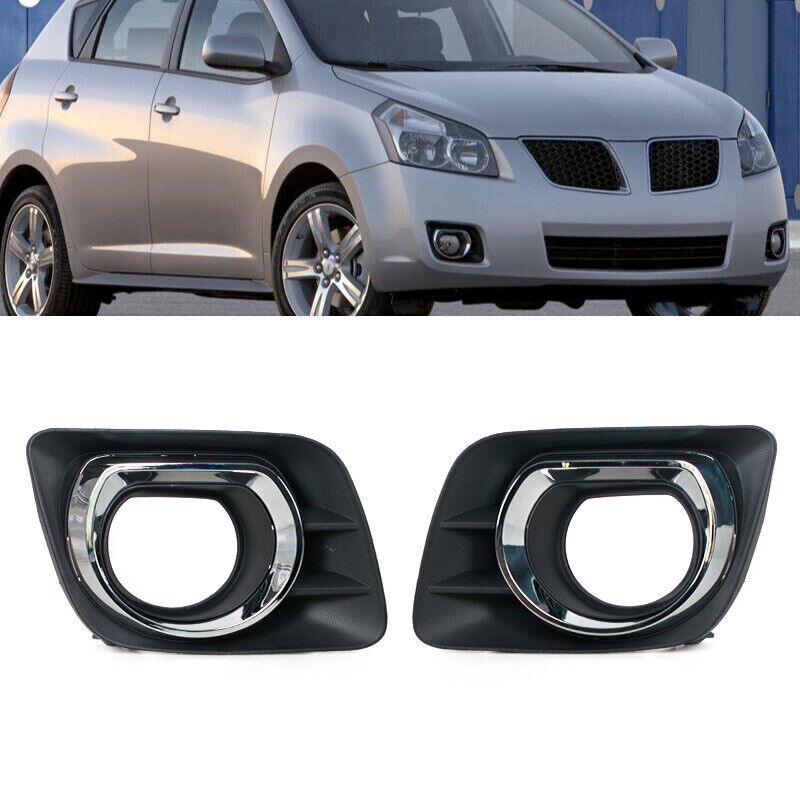 Pair Front bumper Fog Light Cover Trim For 2009 2010 2011 for Pontiac Vibe