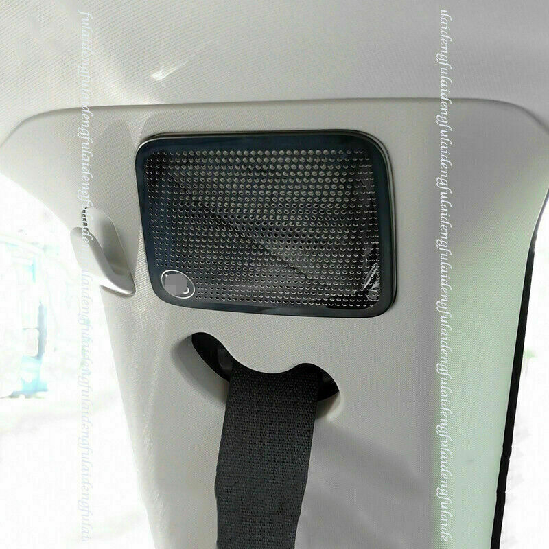 for Ford Explorer 2020-2022 Black Roof Horn Speaker Cover Moulding Trims S.Steel