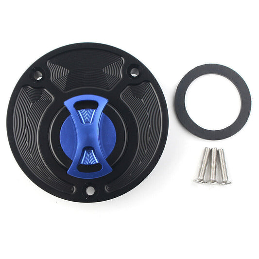 Fit for Yamaha R6 R1 FZ1 FZ6 VMAX MT01 FZ16 YZF R15 Fuel Gas Tank Cap Cover Blue UK
