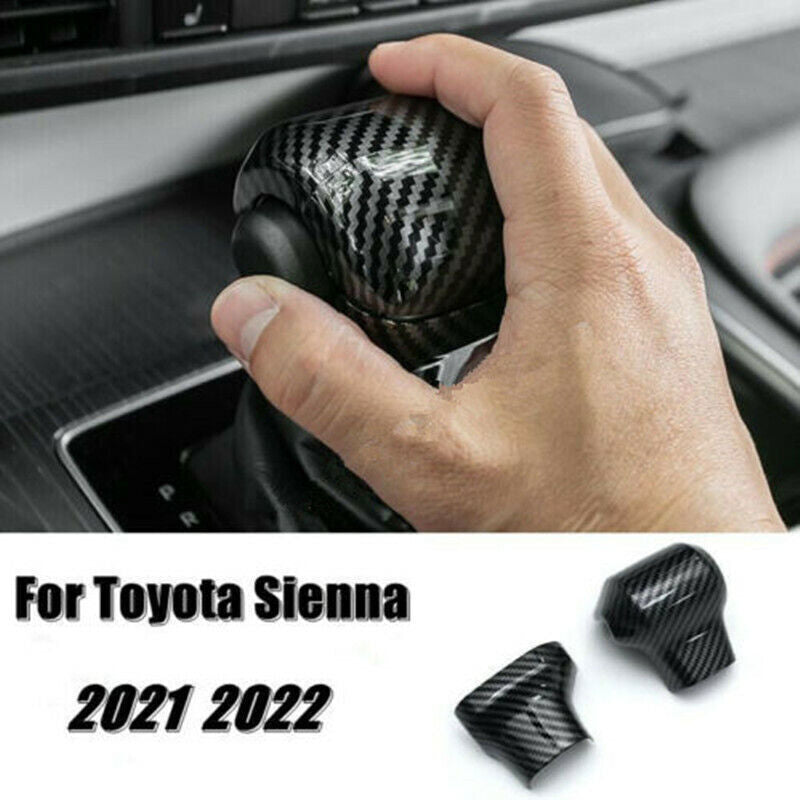 Carbon Fiber Inner Gear Shift Knob Moulding Cover Trim for Toyota for Sienna 2021-24