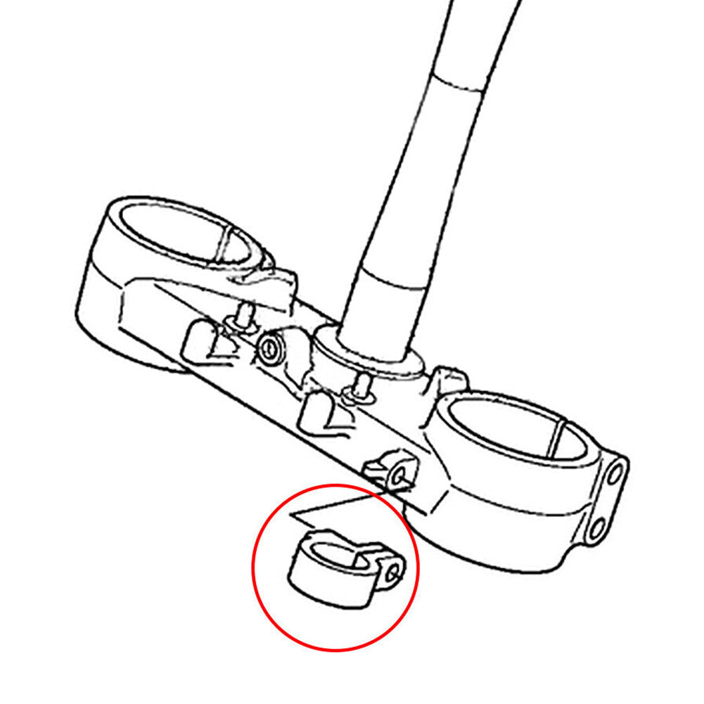 Front Brake Hose Clamp Line Holder for HONDA CR80R CR85R CR125R CR250R Red