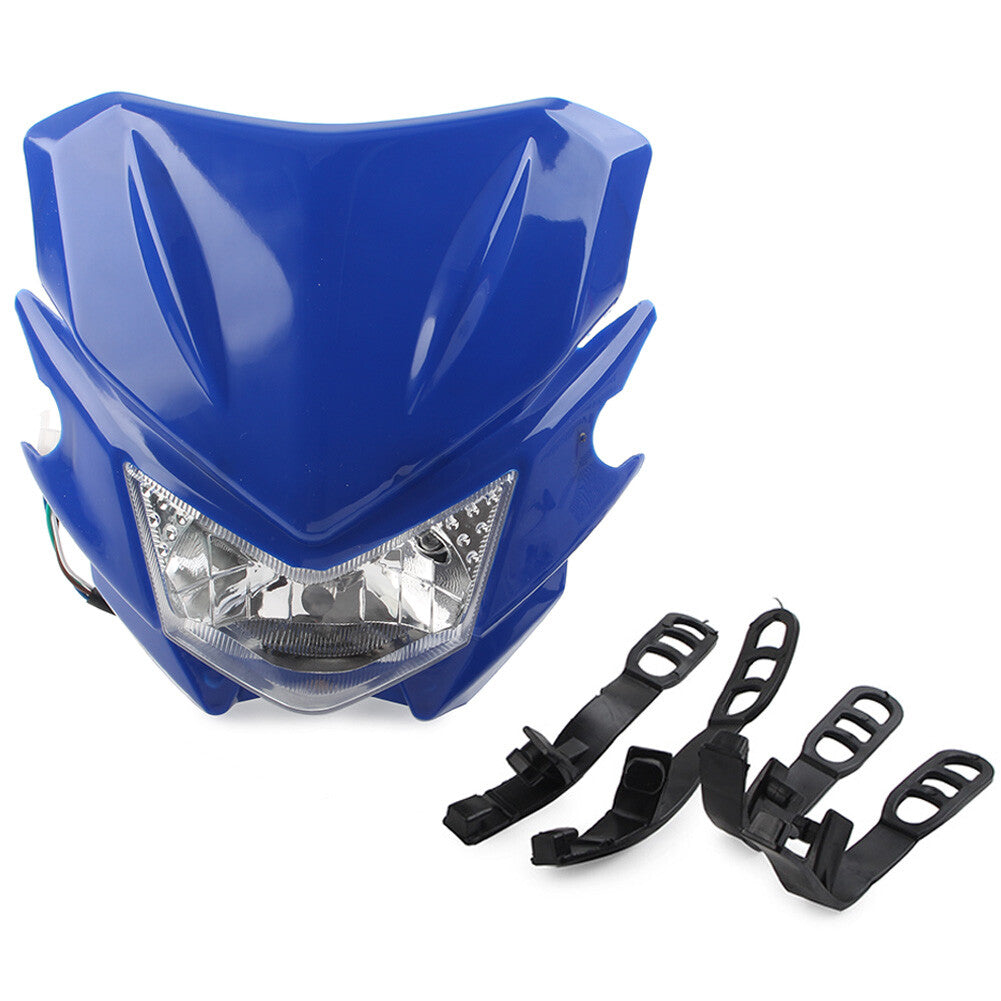for Street Fighter Dirt Bike Universal Motorcycle Fairing Headlight Lamp Hi /Lo