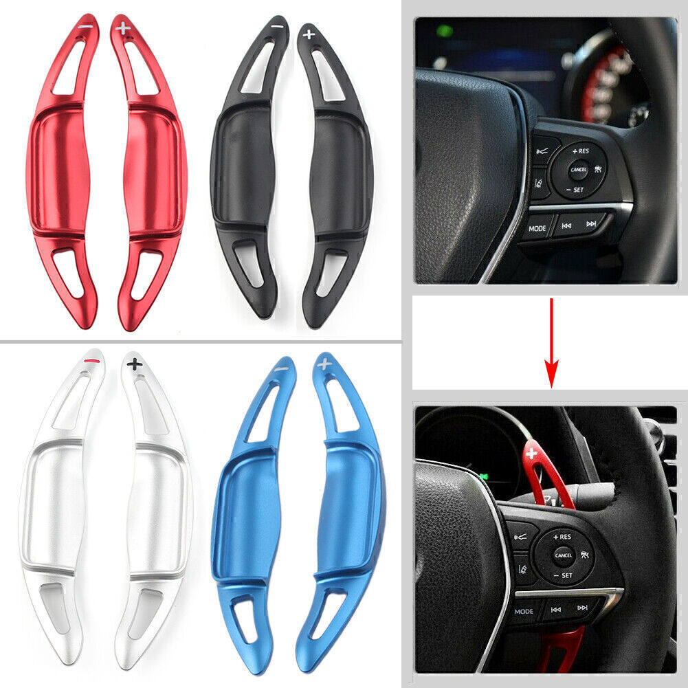 Red Steering Wheel Shift Paddle Shifter Extension Fit for TOYOTA for CAMRY 2018-2020