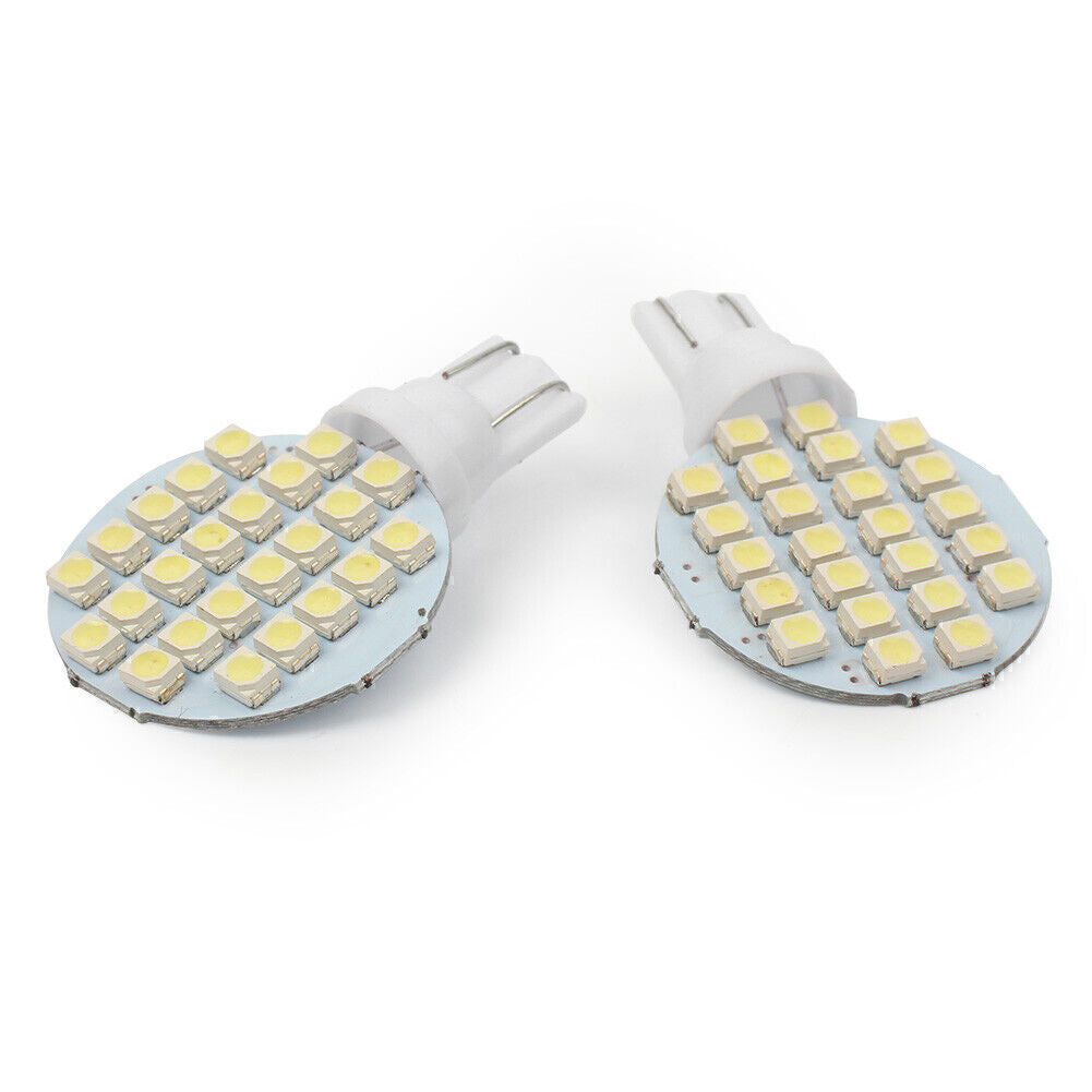 20x Super White T10/921/194 RV Trailer Landscaping 24SMD Interior LED Light Bulb