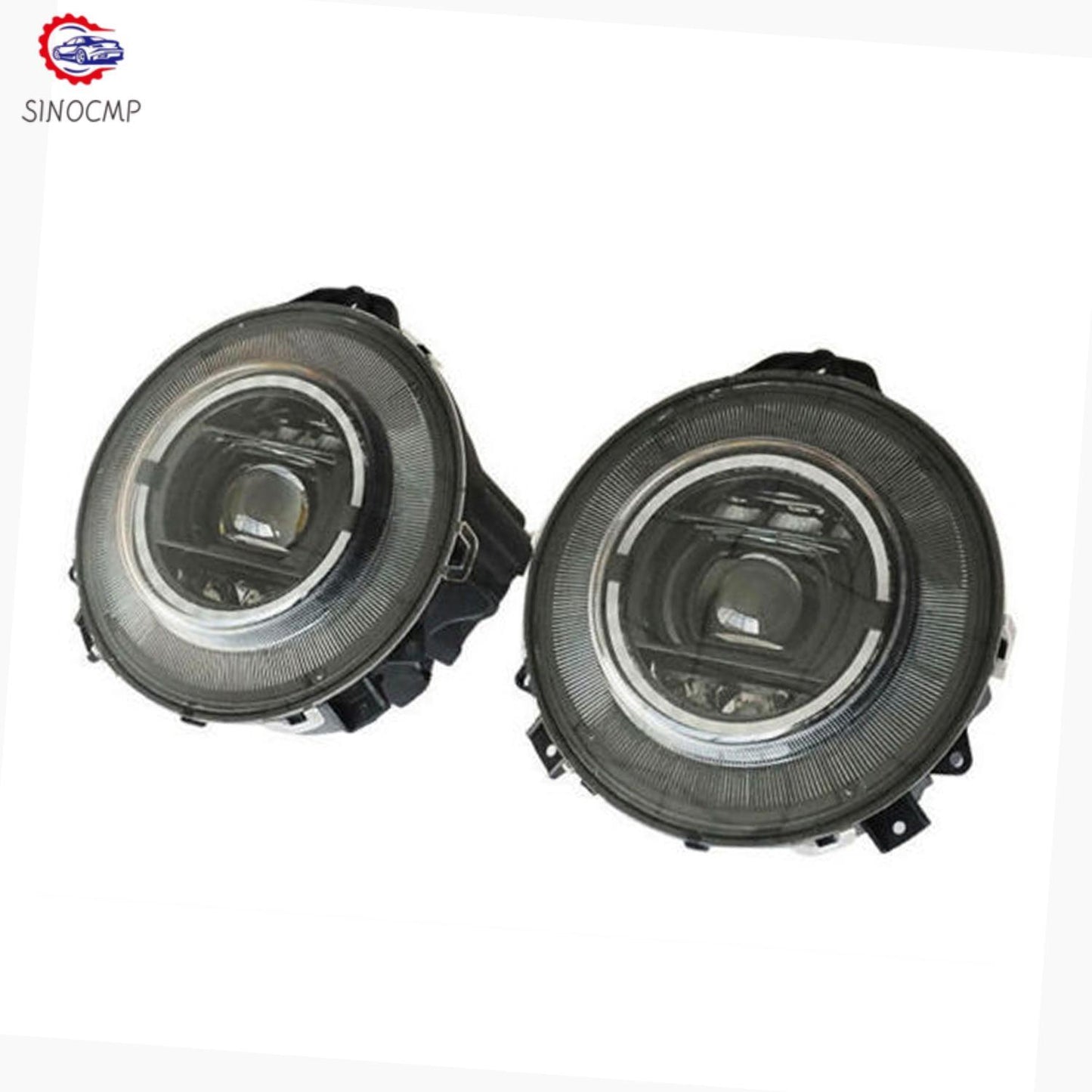 2pcs W463 Black Headlights Fit for 2009-2018 for Mercedes-Benz G Class G350 G500