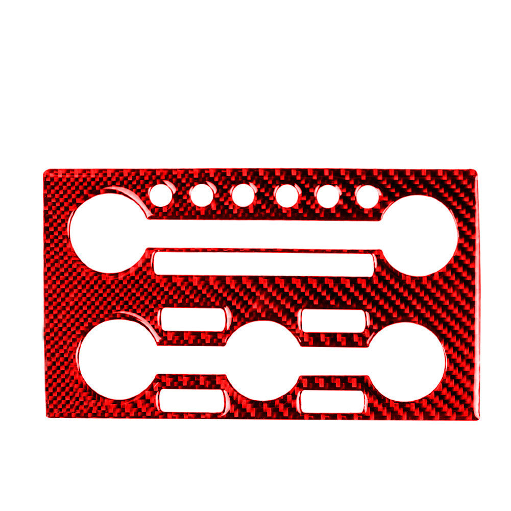 Red Carbon Fiber Console Control Panel Cover Trim for Nissan GT-R R35 2008-2016