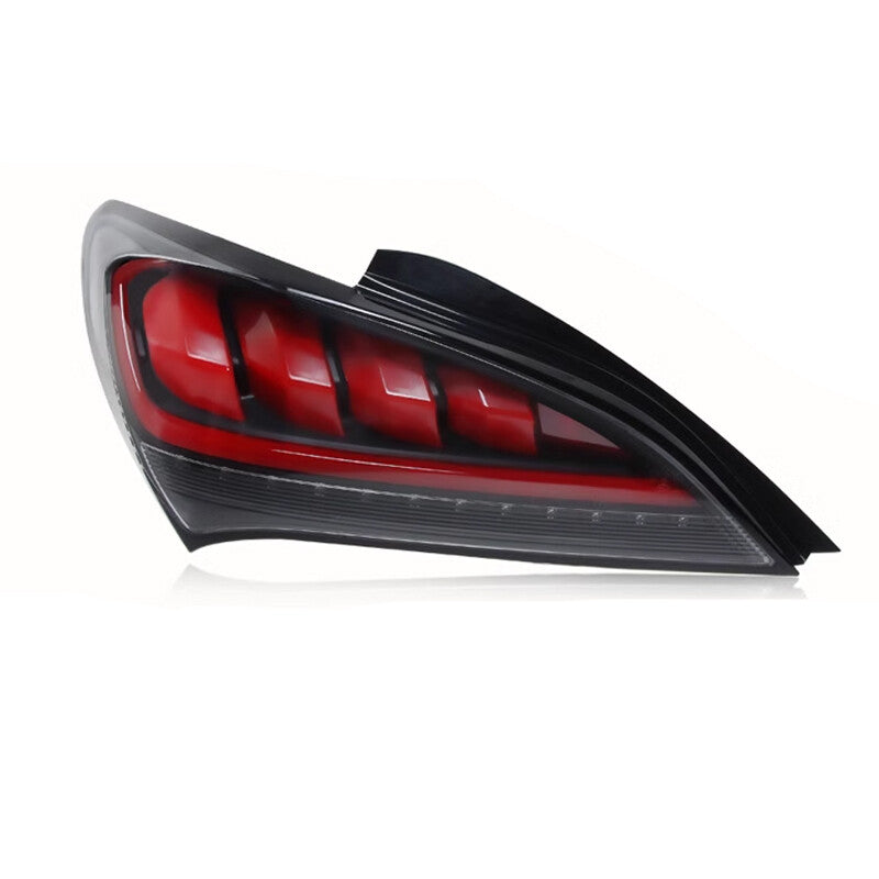 Right-side black sequential LED taillights are available on the 2010-2016 for Hyundai for Genesis Coupe.