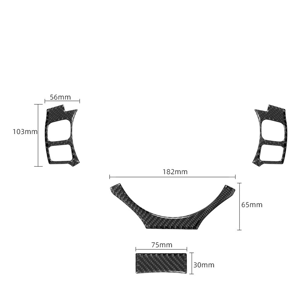 Carbon Fiber Steering Wheel Cover Trim for Lexus RC300 350 200T 2015-2020 Type B