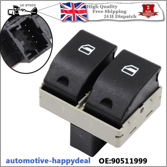 DOUBLE ELECTRIC WINDOW SWITCH BUTTON FRONT RIGHT for SEAT IBIZA for VW POLO FOX